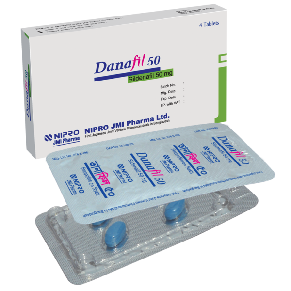 Danafil 50 mg Tablet, 1 Box Danafil 50 mg Tablet, 1 Box