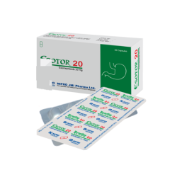 Esotor 20 mg Capsule (Delayed Release), 1 strip