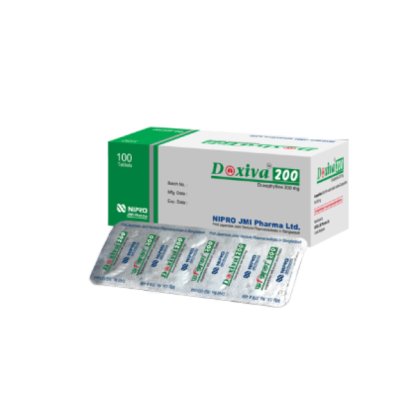 Doxiva 200 mg Tab, 1 strip Doxiva 200 mg Tab, 1 strip