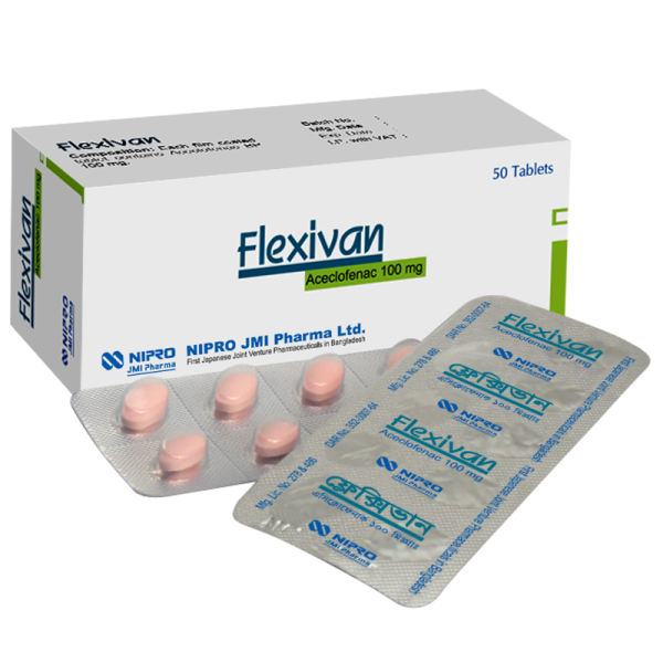 Flexivan 100 mg Tablet, 1 strip in Bangladesh,Flexivan 100 mg Tablet, 1 strip price,usage of Flexivan 100 mg Tablet, 1 strip