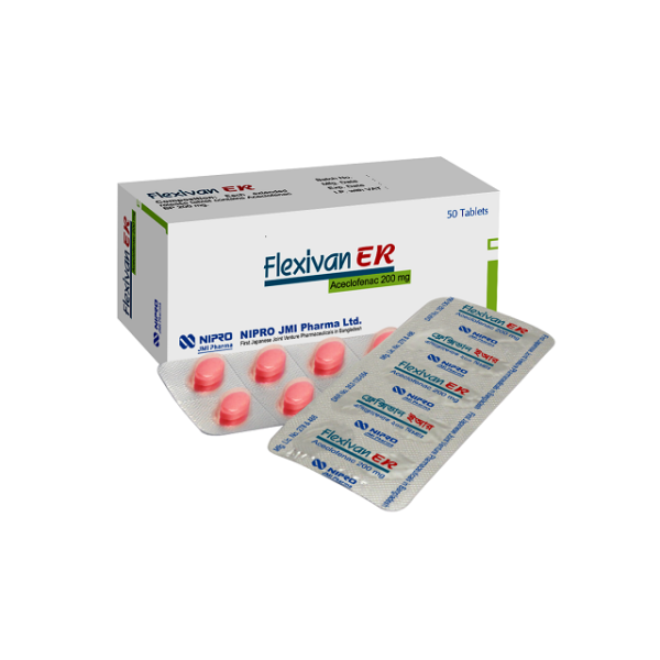 Flexivan ER Tablet 200 mg, 1 strip in Bangladesh,Flexivan ER Tablet 200 mg, 1 strip price,usage of Flexivan ER Tablet 200 mg, 1 strip