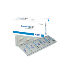 Glucomin 500 mg Tablet, 1 strip