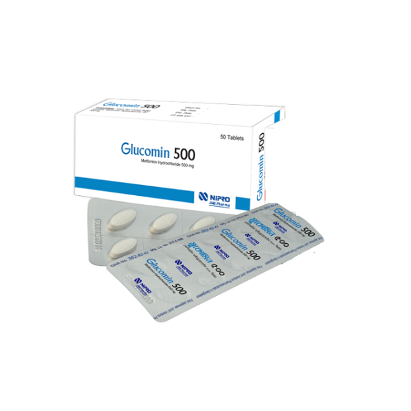 Glucomin 500 mg Tablet, 1 strip
