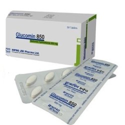 Glucomin 850 mg Tablet, 1 strip