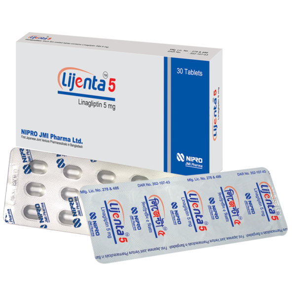 Lijenta 5 Tab, 1 strip in Bangladesh,Lijenta 5 Tab, 1 strip price , usage of Lijenta 5 Tab, 1 strip