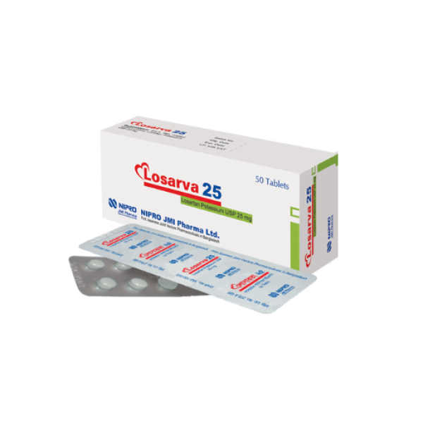 Losarva 25 mg Tablet, 1 Strip in Bangladesh,Losarva 25 mg Tablet, 1 Strip price,usage of Losarva 25 mg Tablet, 1 Strip