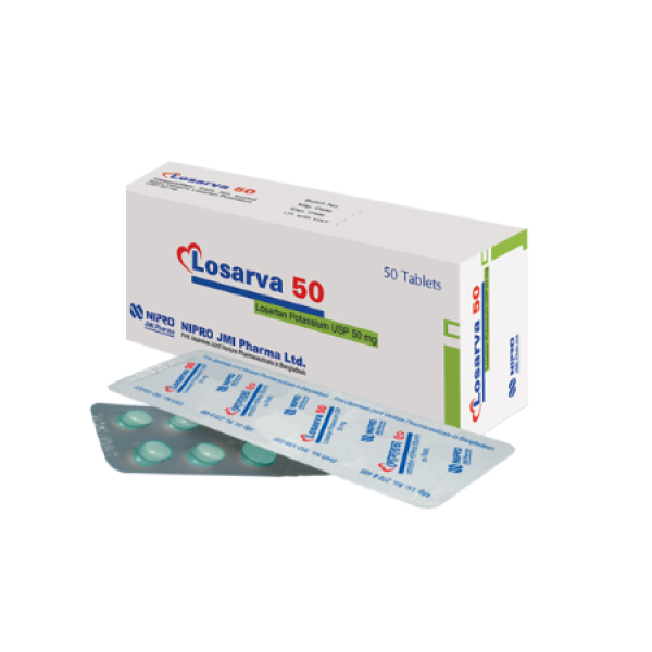 Losarva 50 mg Tablet, 1 Strip in Bangladesh,Losarva 50 mg Tablet, 1 Strip price,usage of Losarva 50 mg Tablet, 1 Strip