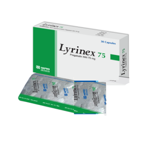 Lyrinex 75 mg Capsule, 1 strip