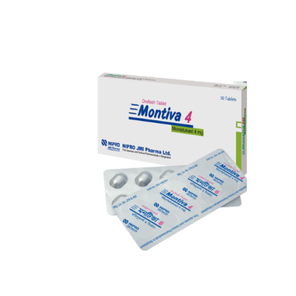 Montiva 4 mg Tablet, 1 strip