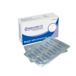 Omecron 20 mg Capsule, 1 strip