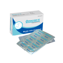 Omecron 40 mg Capsule, 1 strip
