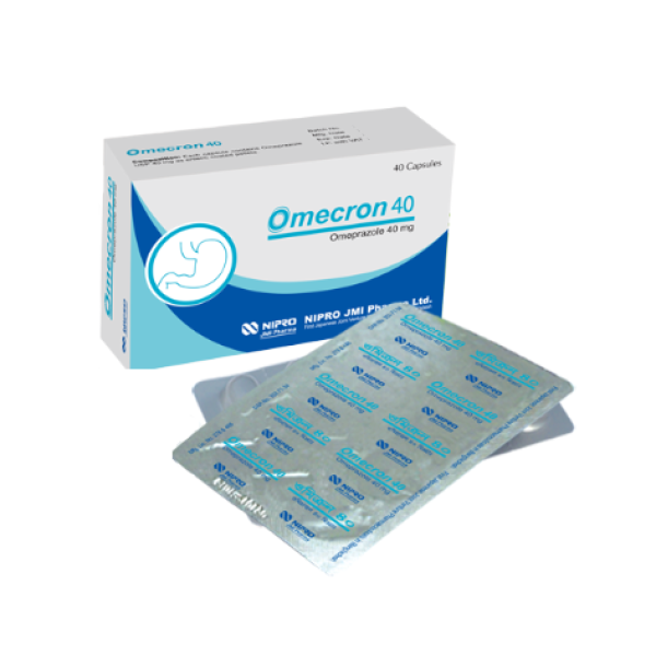Omecron 40 mg Capsule, 1 strip