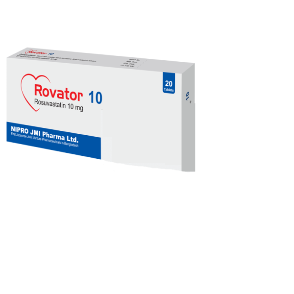 Rovator 10 mg Tablet, 1 Strip Rovator 10 mg Tablet, 1 Strip