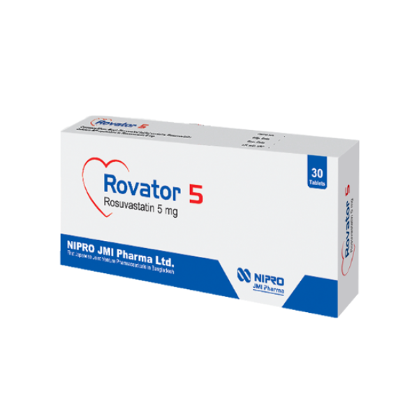 Rovator 5 mg Tablet, 1 Strip Rovator 5 mg Tablet, 1 Strip