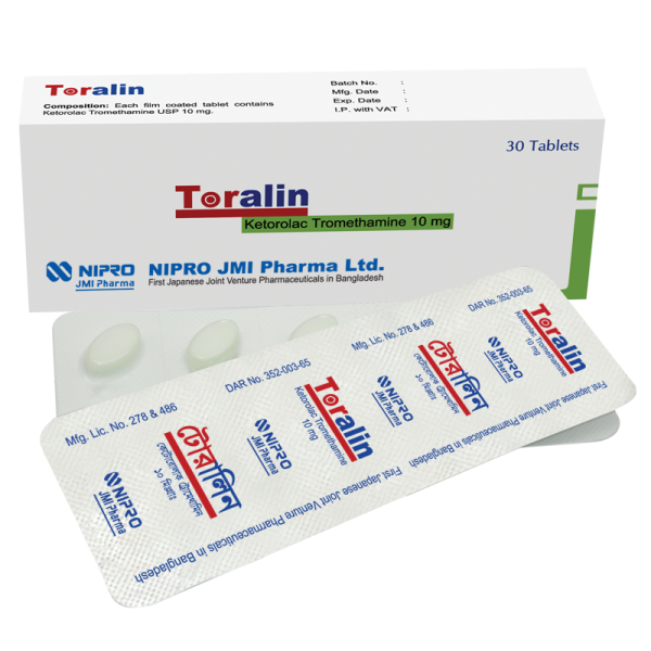 Toralin 10 mg Tablet, 1 strip