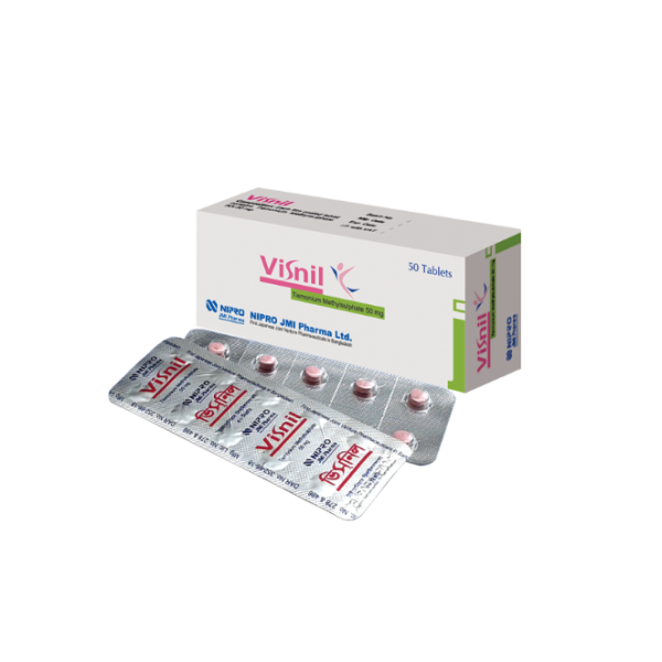 Visnil 50 mg Tablet, 1 strip in Bangladesh,Visnil 50 mg Tablet, 1 strip price,usage of Visnil 50 mg Tablet, 1 strip
