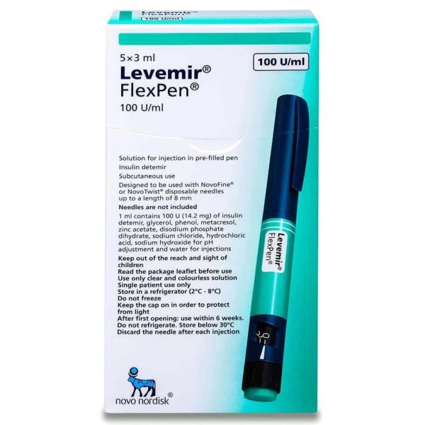 Levemir FlexPen 100 IU/ml | Insulin Detemir Pre-filled Pen