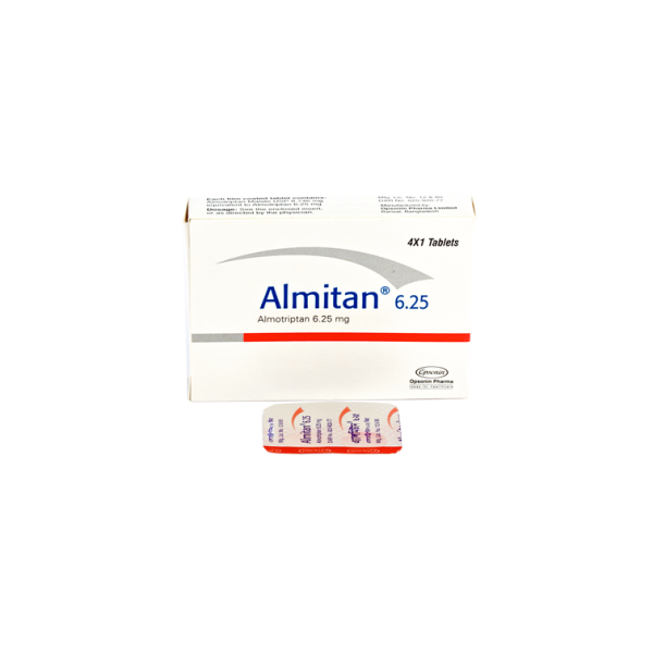 Almitan 6.25 mg tab, 6416, Almotriptan