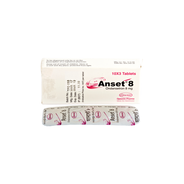 Anset 8 mg tab in Bangladesh,Anset 8 mg tab price , usage of Anset 8 mg tab