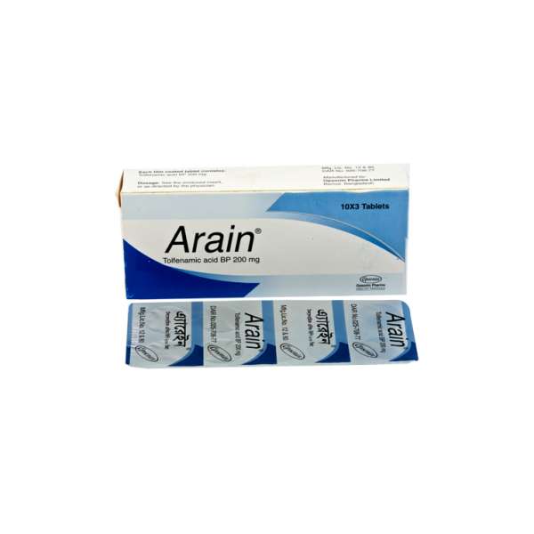 Arain 200 mg tab in Bangladesh,Arain 200 mg tab price , usage of Arain 200 mg tab