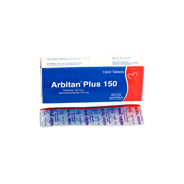 Arbitan Plus 150 mg+12.5 mg Tablet in Bangladesh,Arbitan Plus 150 mg+12.5 mg Tablet price , usage of Arbitan Plus 150 mg+12.5 mg Tablet,