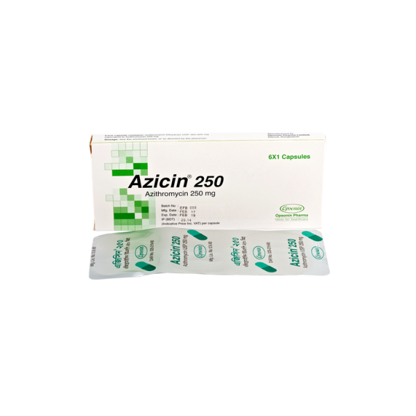 Azicin 250 in Bangladesh,Azicin 250 price , usage of Azicin 250