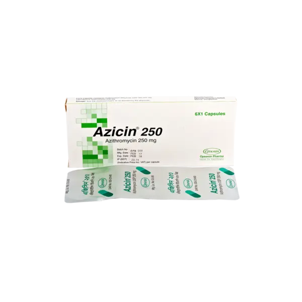 Azicin 250 Cap - Azithromycin