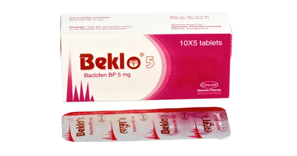 Beklo 5 mg tab - Baclofen