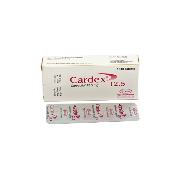 Cardex 12.5 mg tab in Bangladesh,Cardex 12.5 mg tab price , usage of Cardex 12.5 mg tab