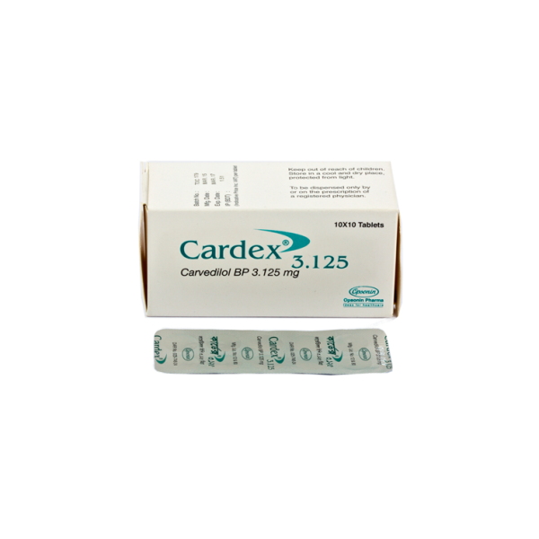 Cardex 3.125 mg tab in Bangladesh,Cardex 3.125 mg tab price , usage of Cardex 3.125 mg tab