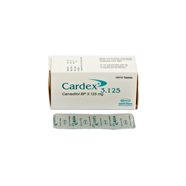 Cardex (Tab) 3.125mg/tablet