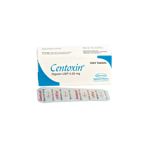Centoxin 0.25 mg tab Centoxin 0.25 mg tab
