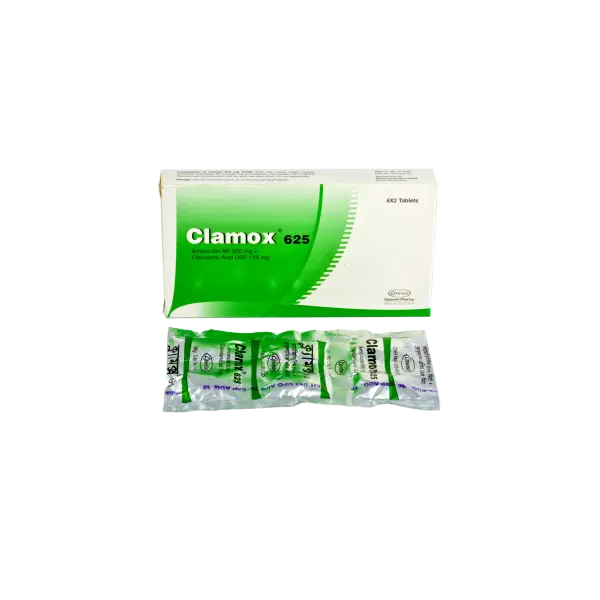 Clamox 625 mg Tab - Amoxicillin + Clavulanic Acid