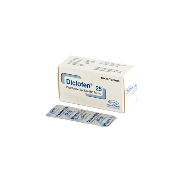 Diclofen 25 in Bangladesh,Diclofen 25 price , usage of Diclofen 25