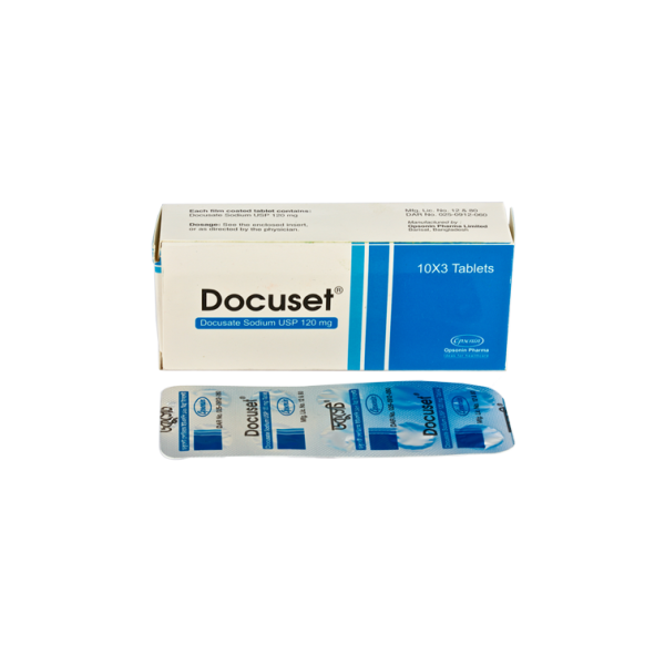 Docuset 120 mg Tablet Bangladesh,Docuset 120 mg Tablet, usage of Docuset 120 mg Tablet,