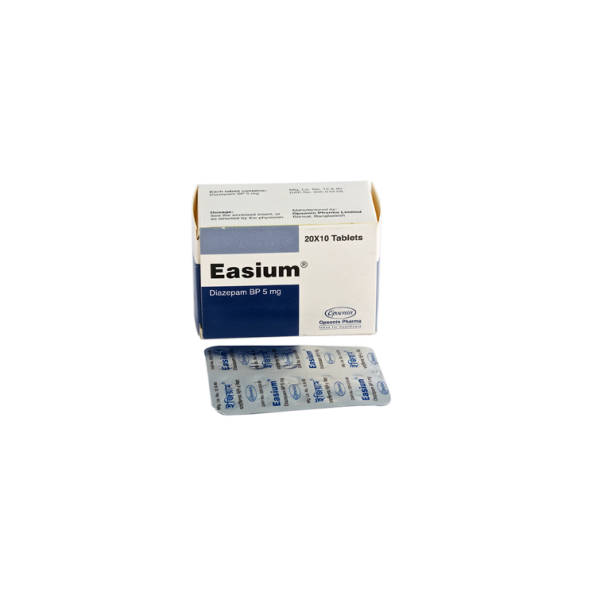 Easium 5 mg tab in Bangladesh,Easium 5 mg tab price , usage of Easium 5 mg tab
