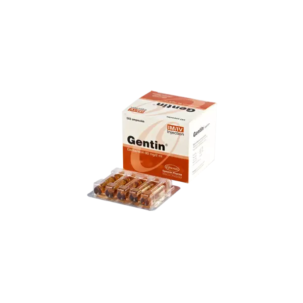 Gentin 80 mg/2 ml IM/IV Injection - Gentamicin Sulfate