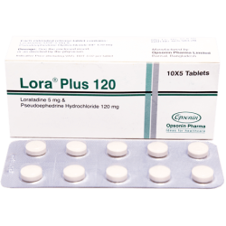 Lora Plus 5 mg+120 mg Tablet Lora Plus 5 mg+120 mg Tablet