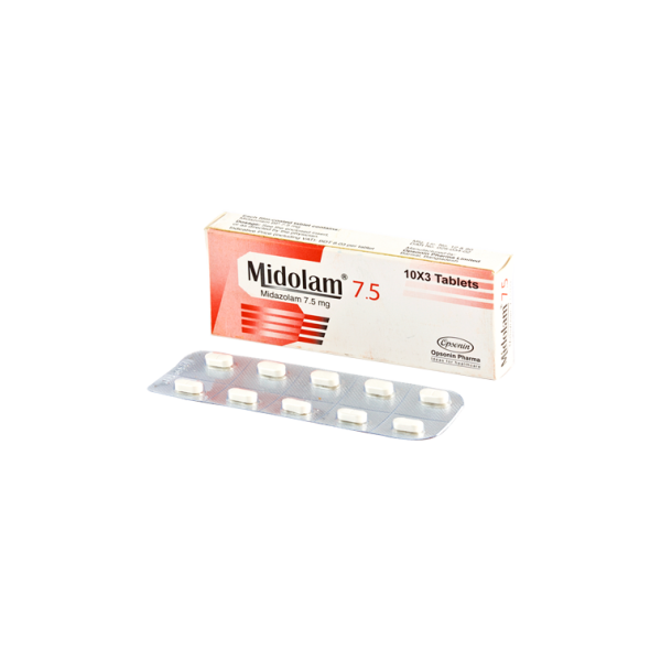 Midolam 7.5 mg tab in Bangladesh,Midolam 7.5 mg tab price , usage of Midolam 7.5 mg tab