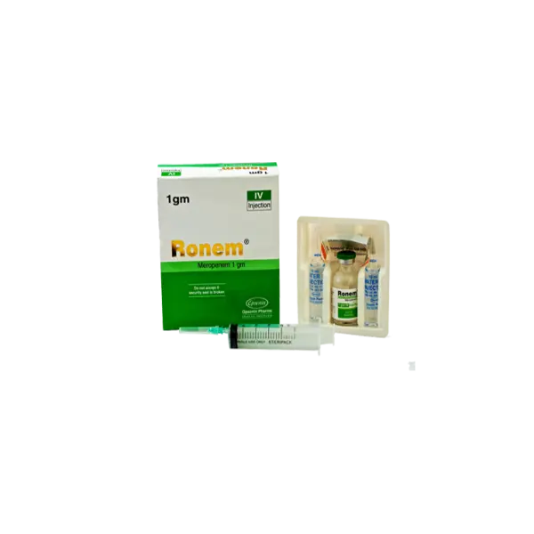 Ronem Inj Ronem 1 gm/vial IV Injection - Meropenem Trihydrate