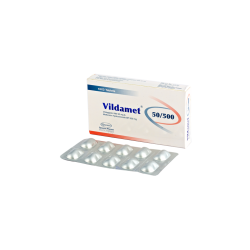 Vildamet 50 mg+500 mg Tablet