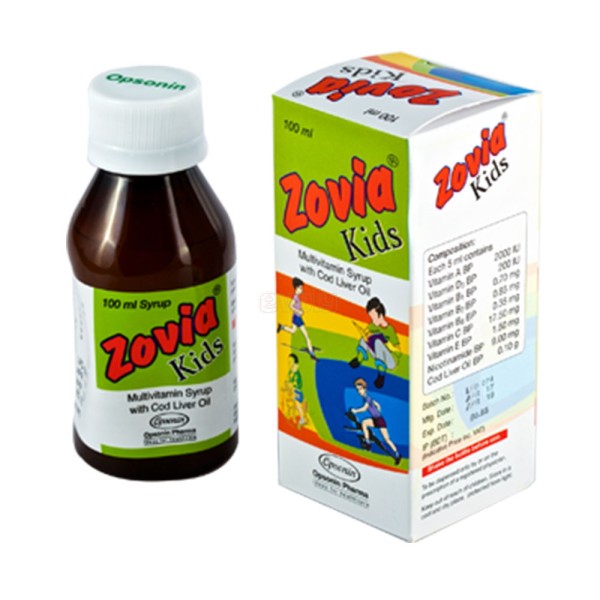 Zovia Kids 100 ml Syrup in Bangladesh,Zovia Kids 100 ml Syrup price, usage of Zovia Kids 100 ml Syrup