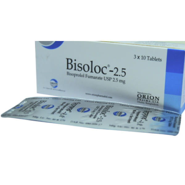 Bisoloc 2.5 in Bangladesh,Bisoloc 2.5 price , usage of Bisoloc 2.5