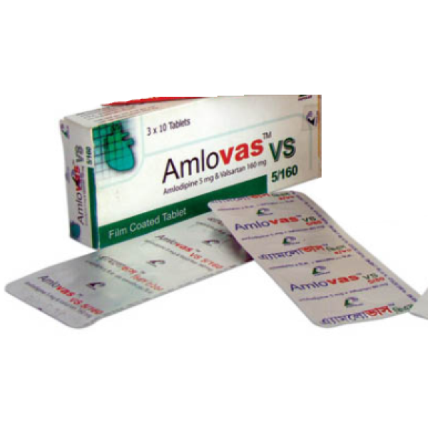 Amlovas VS 5/160 Tablet, 7039, Amlodipine
