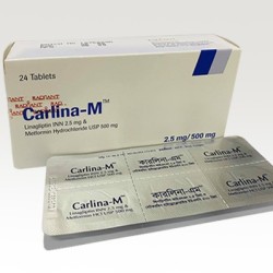 Carlina M 2.5 mg+500 mg Tablet, 1 strip
