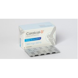 Coralcal-D 500 mg/200 IU Tab Coralcal-D 500 mg/200 IU Tab