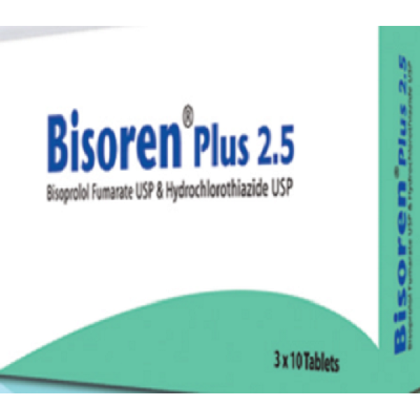 Bisoren Plus 2.5 Tab in Bangladesh,Bisoren Plus 2.5 Tab price , usage of Bisoren Plus 2.5 Tab