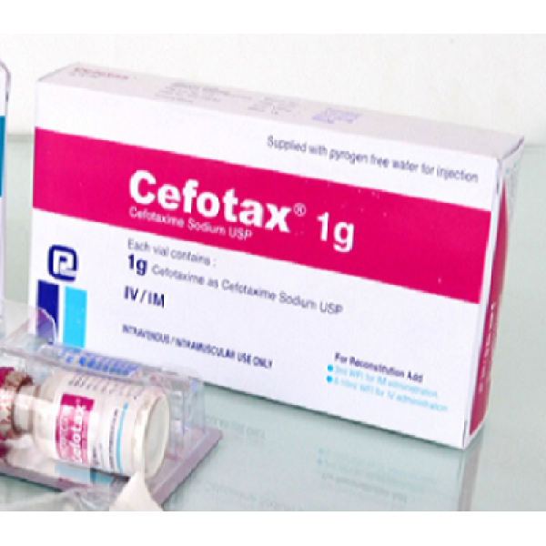 Cefotax 1gm IM/IV Injection — Cefotaxime 1g by Beximco Pharmaceuticals Cefotax 1gm IM/IV Injection — Cefotaxime 1g by Beximco Pharmaceuticals