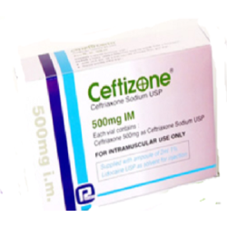 Ceftizone 500 mg IM Injection