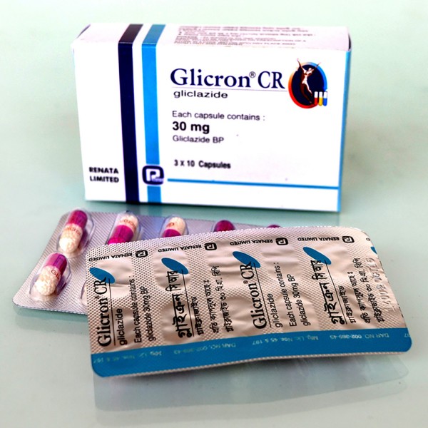 Glicron CR 30 mg Capsule Bangladesh,Glicron CR 30 mg Capsule price, usage of Glicron CR 30 mg Capsule